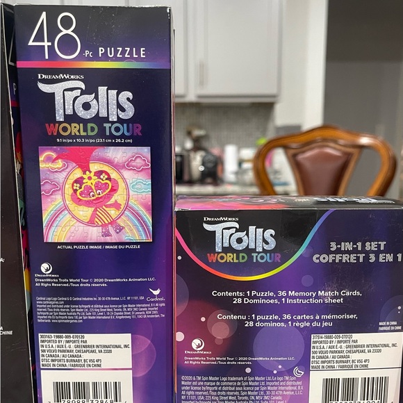 TROLLS Puzzles and Game Set (5 Total)  Brand New NWT - Picture 6 of 8